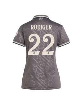 Billige Real Madrid Antonio Rudiger #22 Tredjedrakt Dame 2024-25 Kortermet